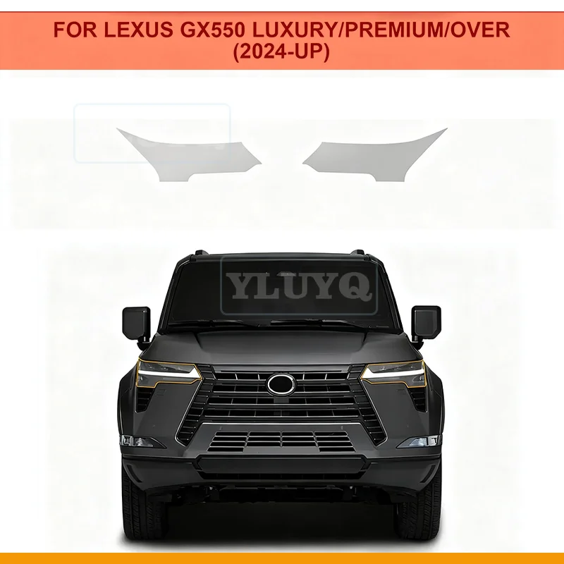 

For Lexus GX 550 Luxury Premium Over 2024 2025 Car Headlight B Pillars Rearview Protection Film Sticker Kit Sticker Anti-scratch