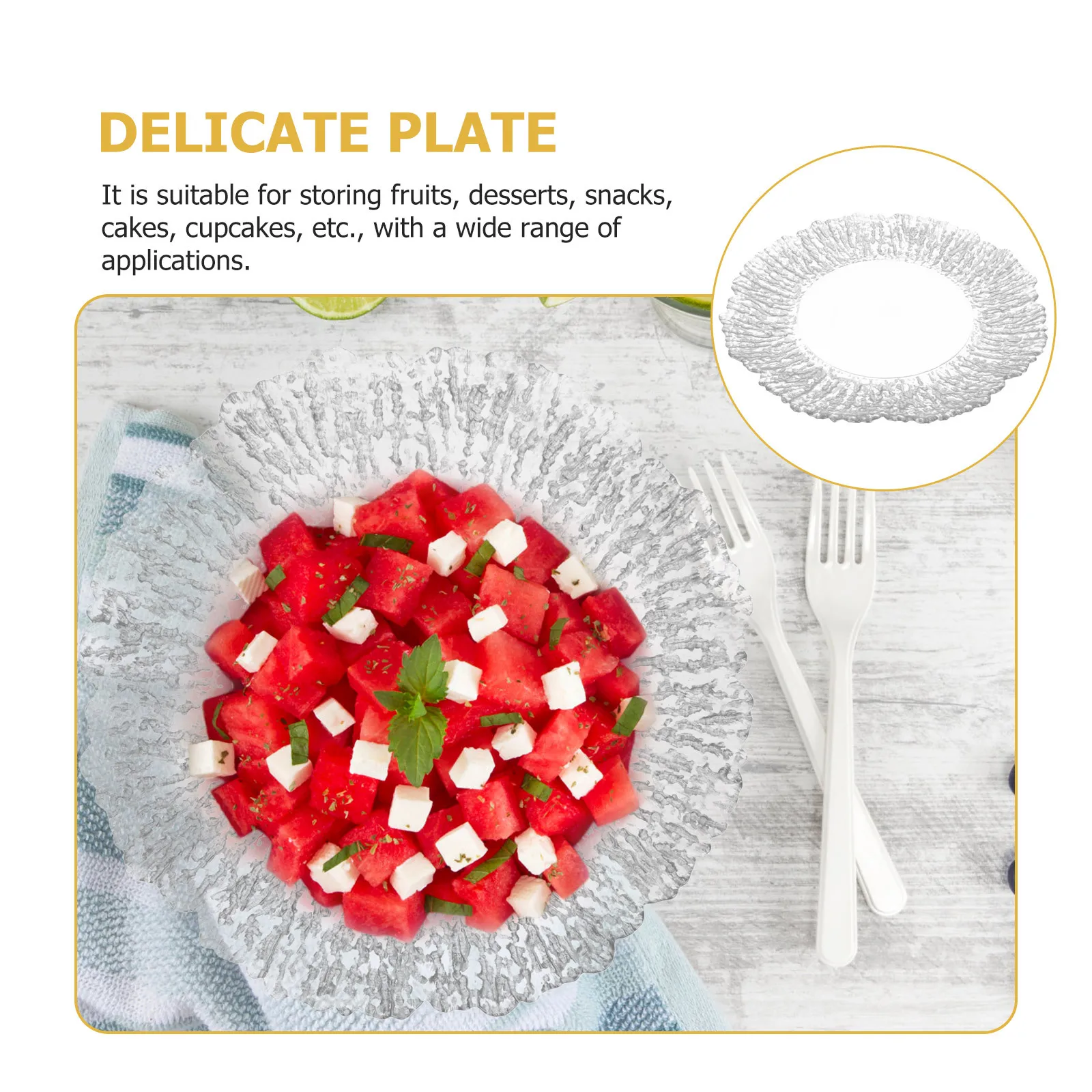 

Snacks Tray Household Candy Nut Dish Glass Plate Easy Clean Snack Appetizer Serving Dish Decorative Wedding Tray