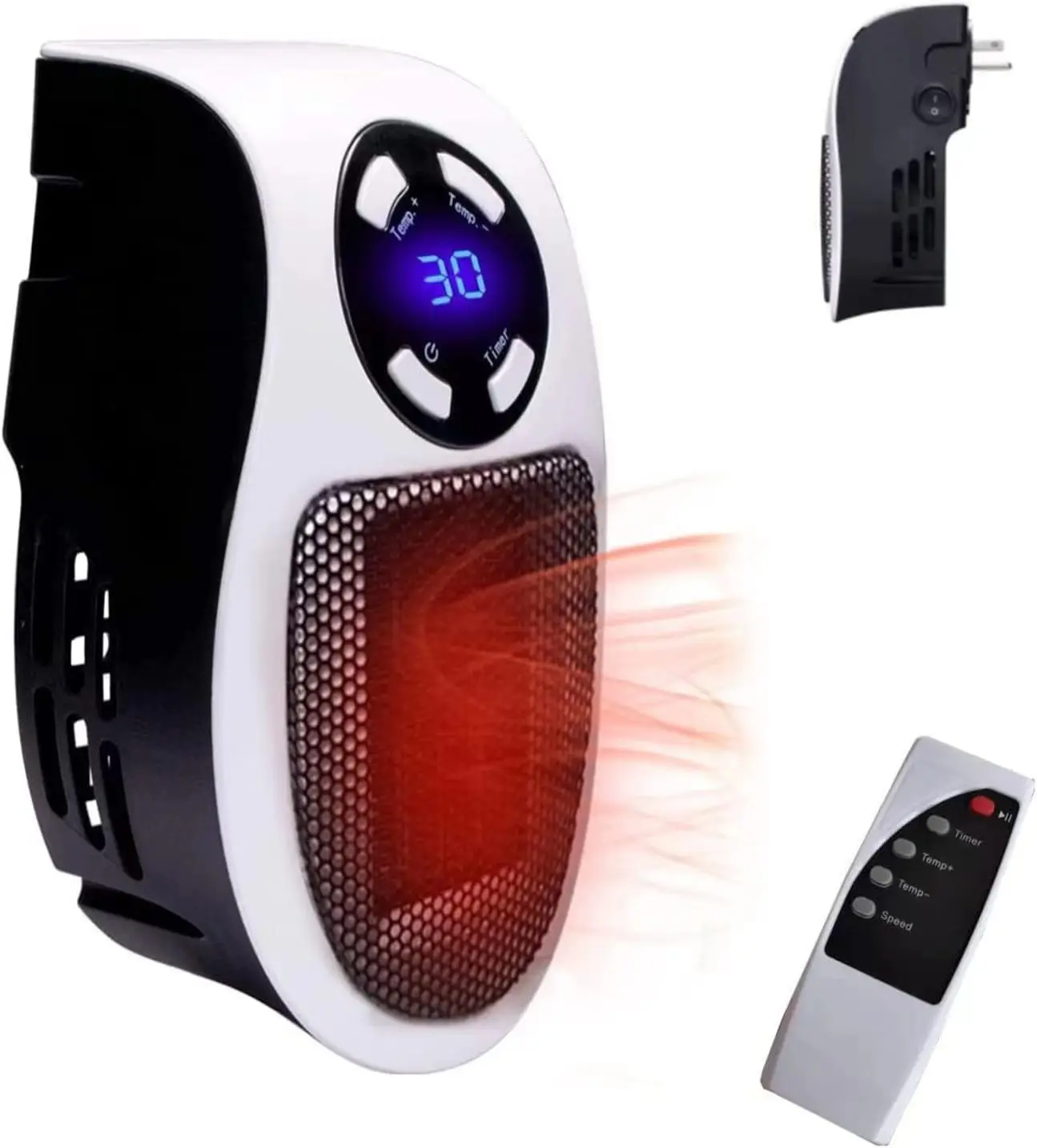 Portable small heater heater, wall mounted mini heater, household appliances, heating furnace, remote control heater