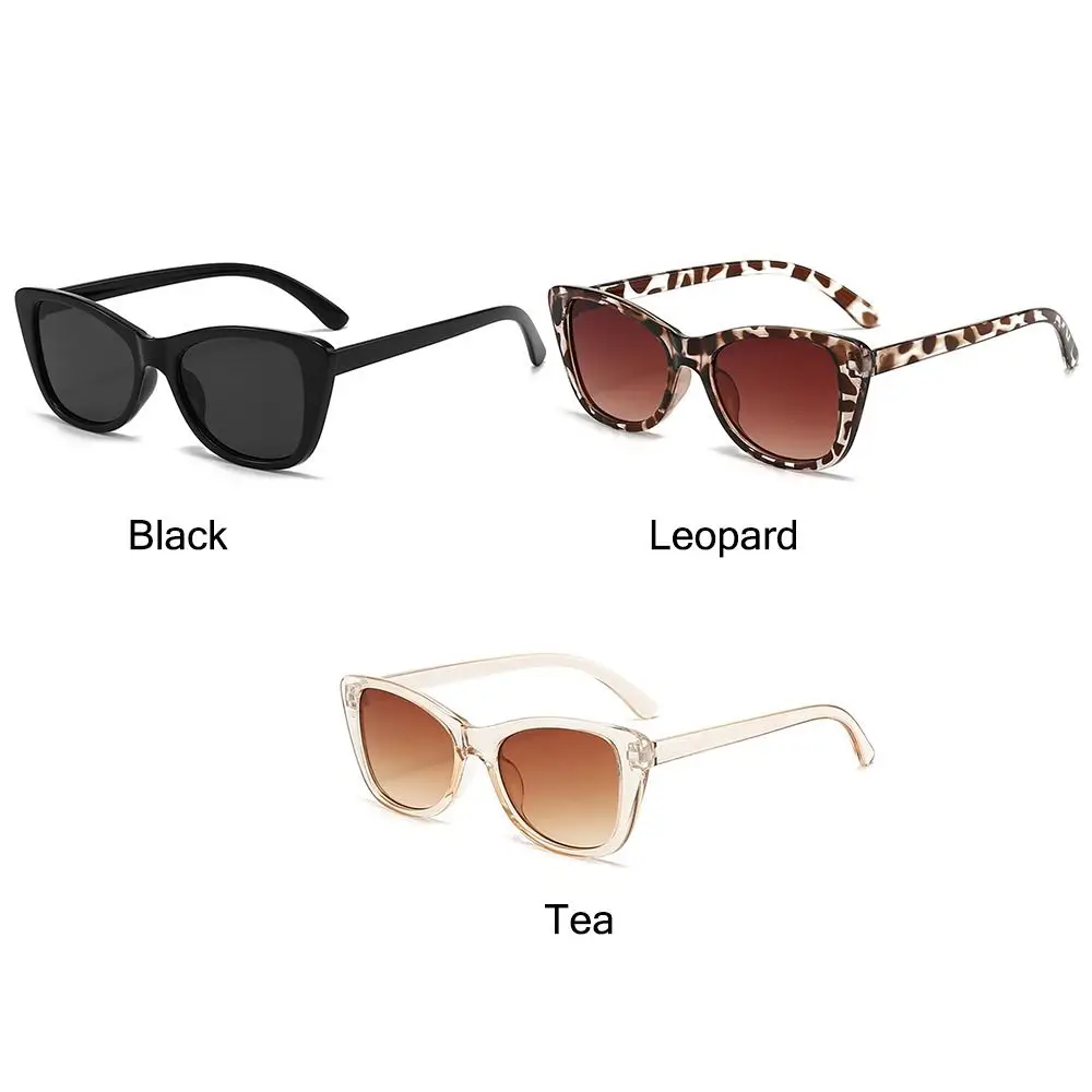 Puntelli per foto di strada alla moda Occhiali da sole Cat Eye Protezione UV400 Occhiali da sole vintage con montatura piccola Tonalità da esterno per le donne