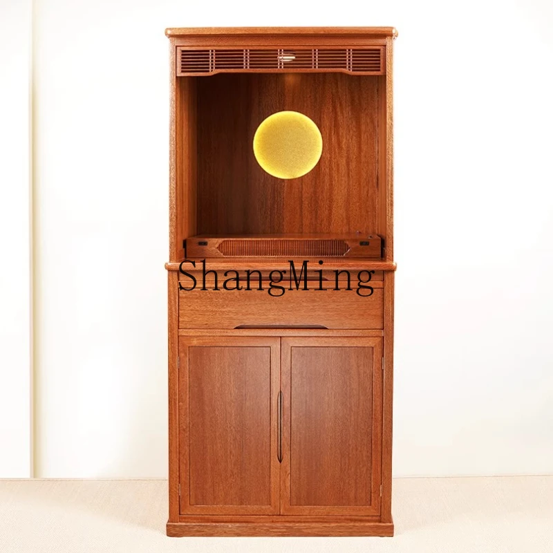

SM new solid wood Buddhist niche simple household Buddhist platform vertical cabinet high-end sense altar cabinet
