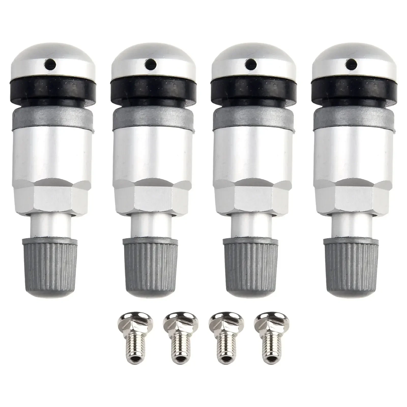 4pcs TPMS Valves For Benz Aluminum Tubeless Tire Valves For Mercedes Tyre Pressure Monitor System Sensor Tire Nipple Stem Kit