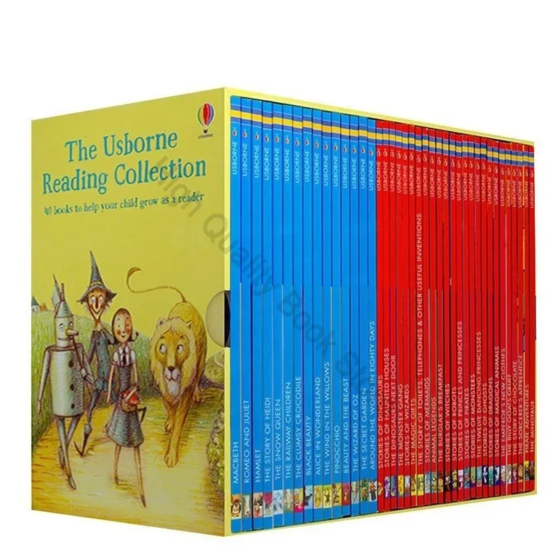 The Usborne Reading Collection Library, Inglês Picture Book, Learning Education, Help Children Grow As A Reader, 1 °, 2 °, 3 °, 4 °