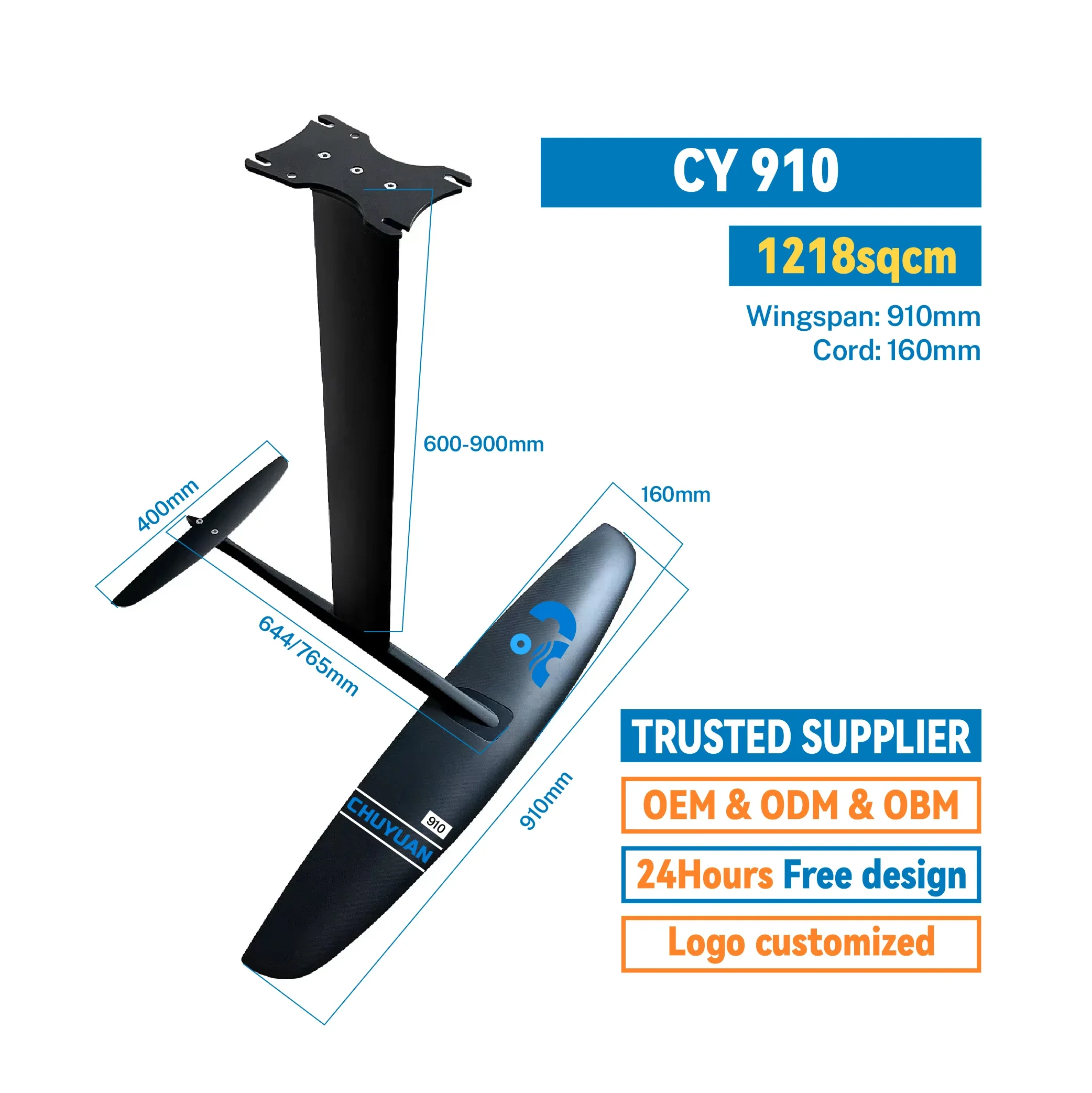 CY-Planche de Surf Gonflable en Fibre de Carbone, Hydroptère, SUP avec Système de Démarrage Électrique, Aile Arrière, Vente en Gros, 910