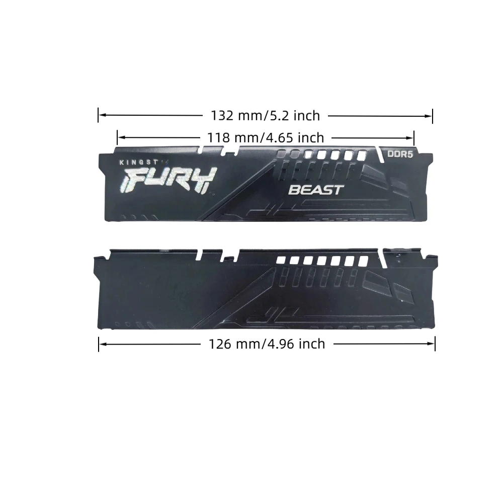 TISHRIC 10pcs Desktop Memory Cooling Radiator Aluminum Alloy Heat Dissipation Vest Thermal Pad for DDR5 DDR4 DDR3 DDR2 DDR1 RAM