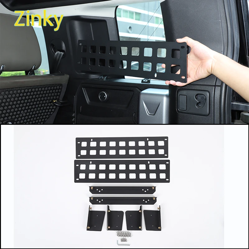 

Aluminum alloy + carbon steel Car Stowing Tidying Car Trunk Side Window Storage Box Organizer for Land Rover Defender 110 2020+