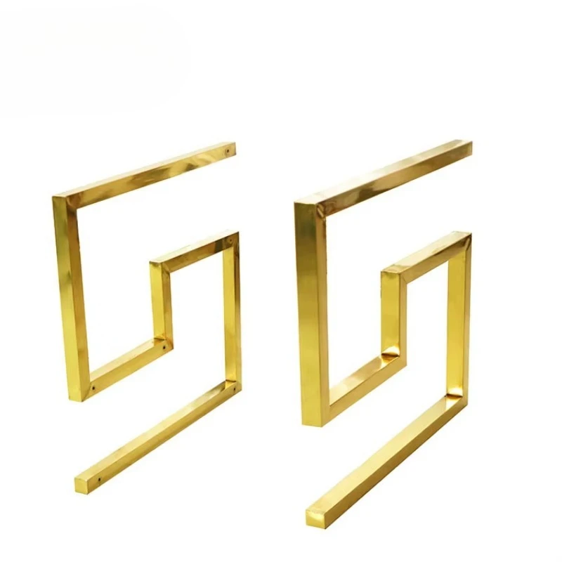 

Luxury gold metal S-shaped sofa chair frame furniture accessories