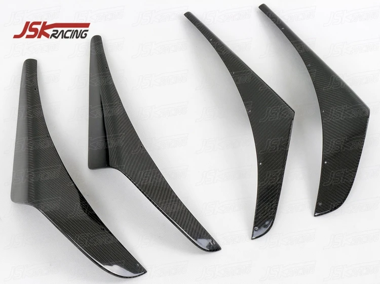 VOLTE X STYLE CARBON FIBER FRONT BUMPER CANARDS for MITSUBISHI LANCER EVOLUTION EVO 7 8 9 - view 5