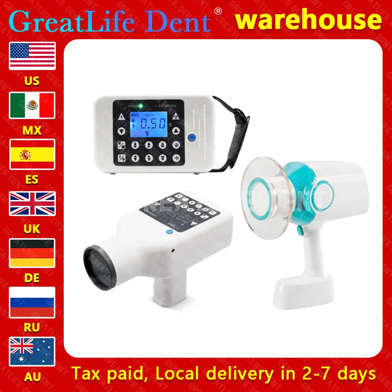 Greatlife-Cámara de rayos X Dental portátil, máquina de rayos X HyperLight Original, sistema de Sensor de imagen RVG inalámbrico, México, RU, UE, en Stock