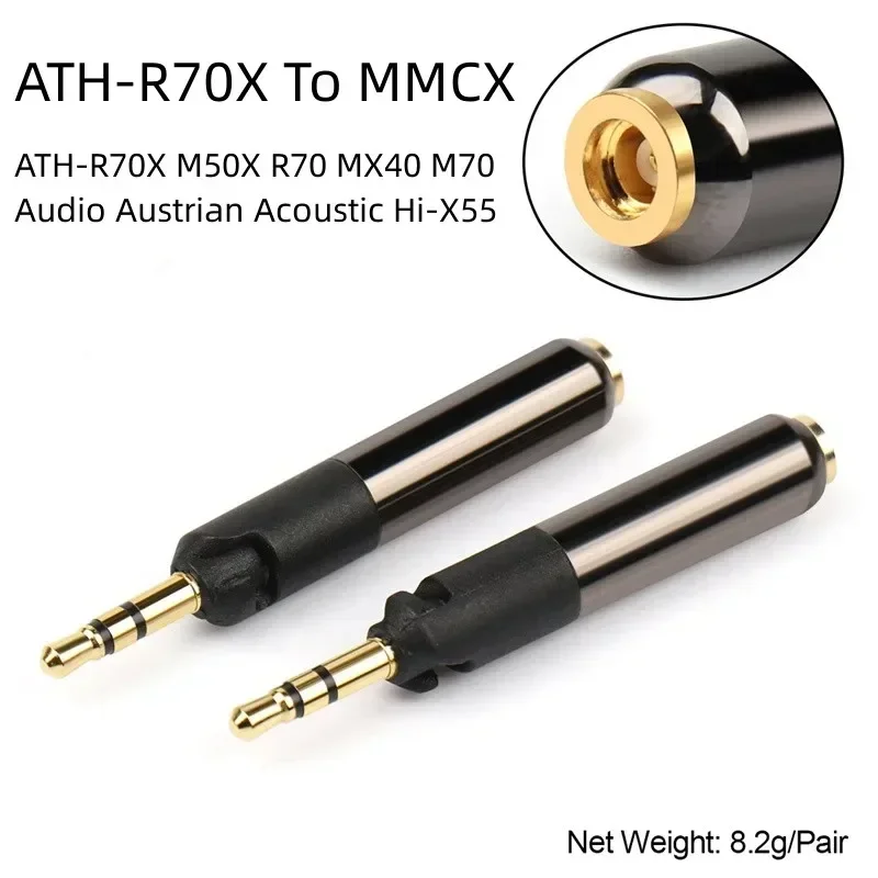 Convertidores HD700 1840 1440 R70X HD25 HD600 HD650 HD800 a MMCX convertidor de auriculares hembra adaptador de Audio electrónica de consumo