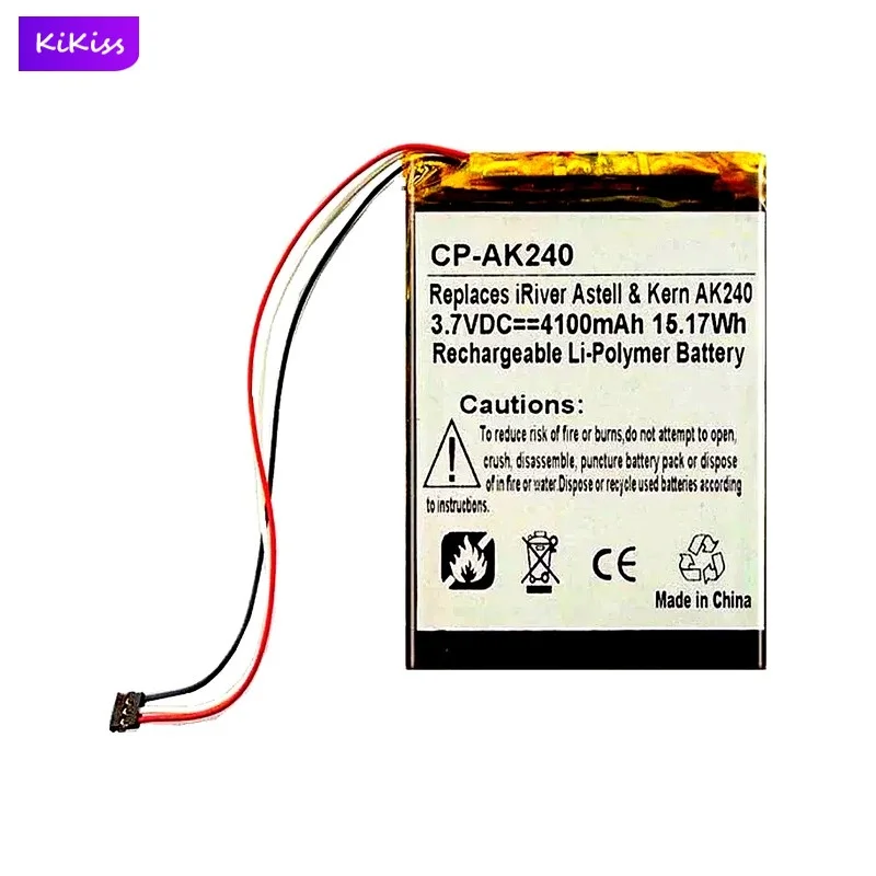 AK240(3line) Player Battery For iRiver Astell & Kern AK240 Player 3-wire plug 4100mAh Real Capacity