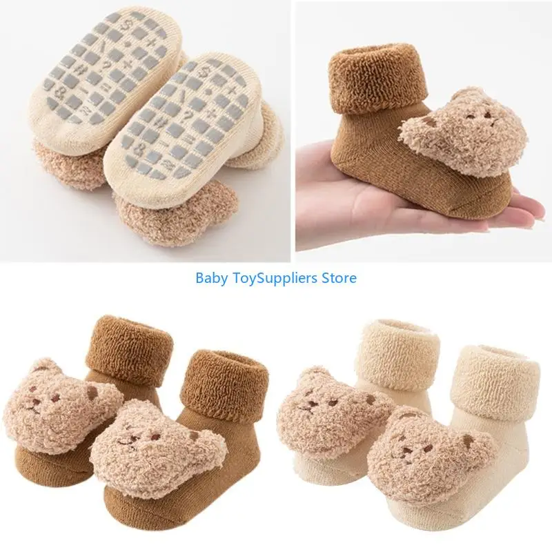 

R1WF Нескользящие носки Мягкие и удобные носки для малышей Теплые носки для мальчиков и девочек