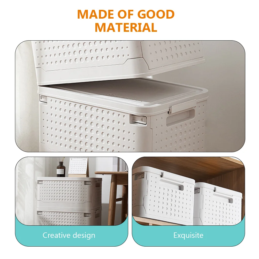 

Storage Box Foldable Cubes Organizers Collapsible Bin with Boxes Crate Bins Office