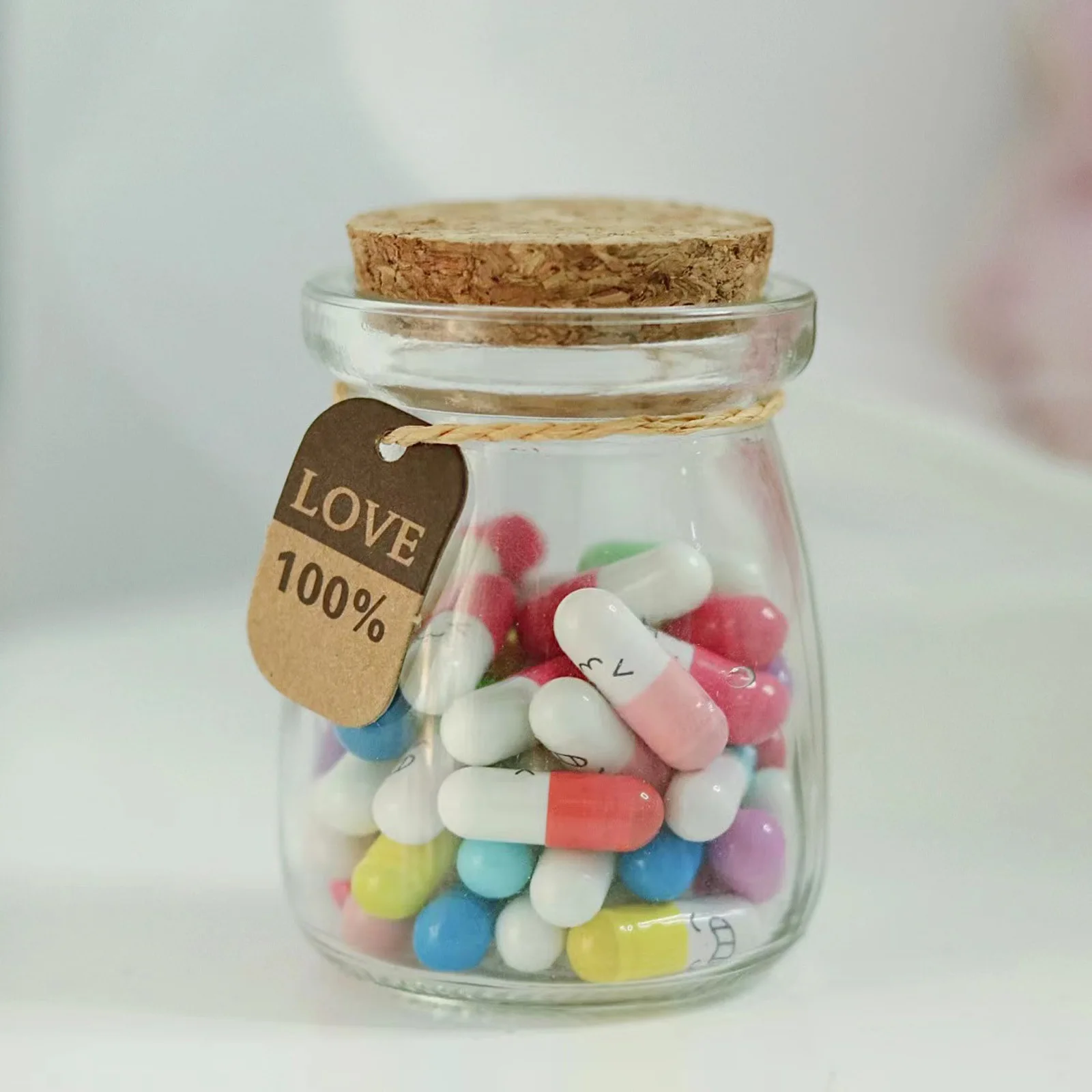 Message Capsule In Bottle Transparent Letter Love Pill Capsule Letters Message in a Bottle Wedding Valentine's Day love Gift