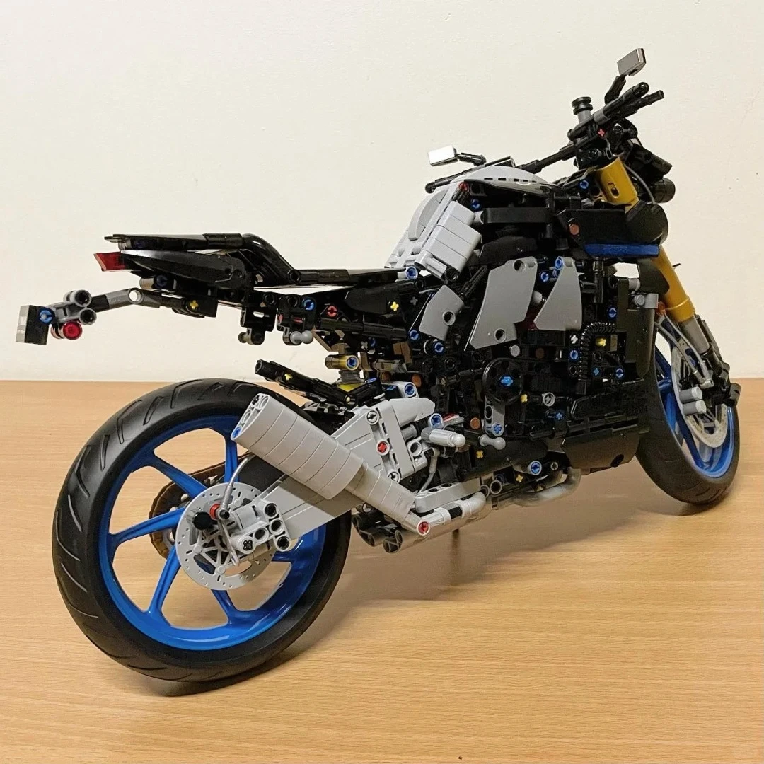 Set Blok Bangunan Sepeda Motor MT-10 SP 42159, Kompatibel dengan Partikel Lego, Cocok untuk Hadiah Natal 1478 pcs
