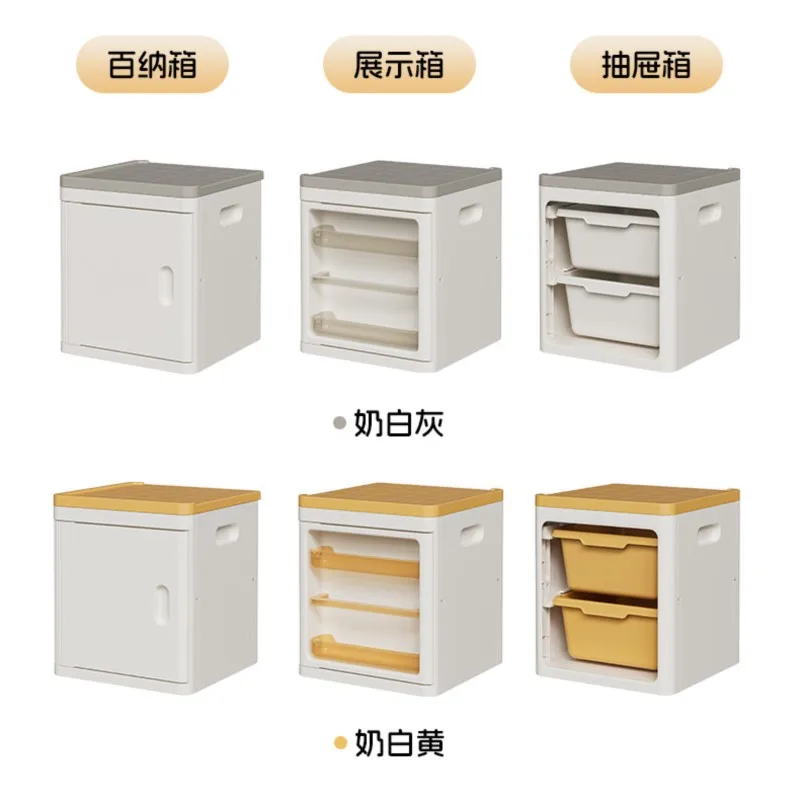 Sturdy Drawer Storage Cabinet, Large Capacity PP Frame with Top Seating, for Clothes, Toys, Snacks, Living Room & Bedroom