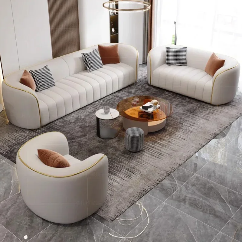 Relaxing Bedrooms Sofa Modern Minimalist Living Room Sectional Sofas Lazy White Muebles Salon Moderno Conjunto Home Furniture