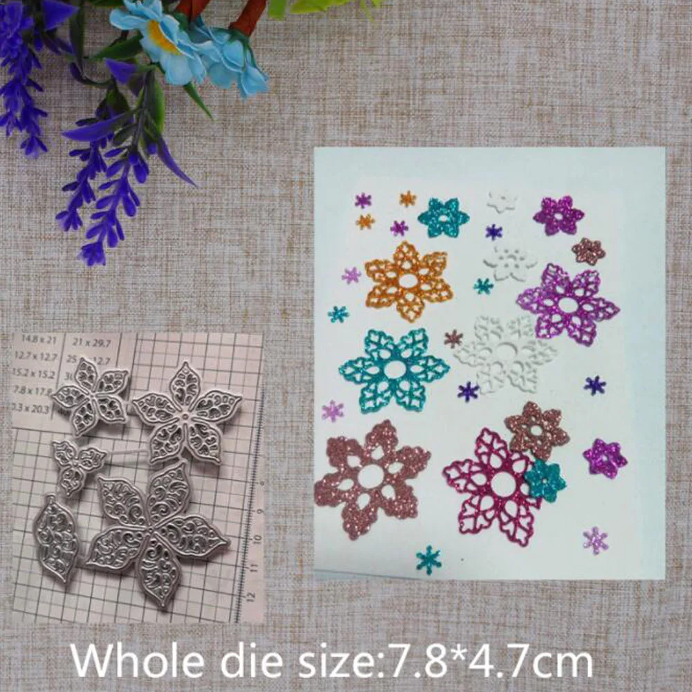 flower Metal Cutting Dies Scrapbook Embossing Paper Craft Knife Mould Cut Dies Punch Stencils