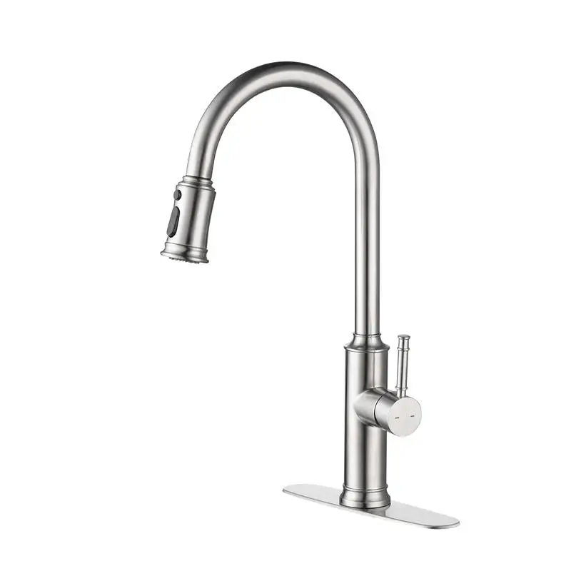 

Pull-Out Spray Kitchen Faucet - Modern Design with Dual Spray Functionality, Easy Installation, & Durable Finish for Effortless