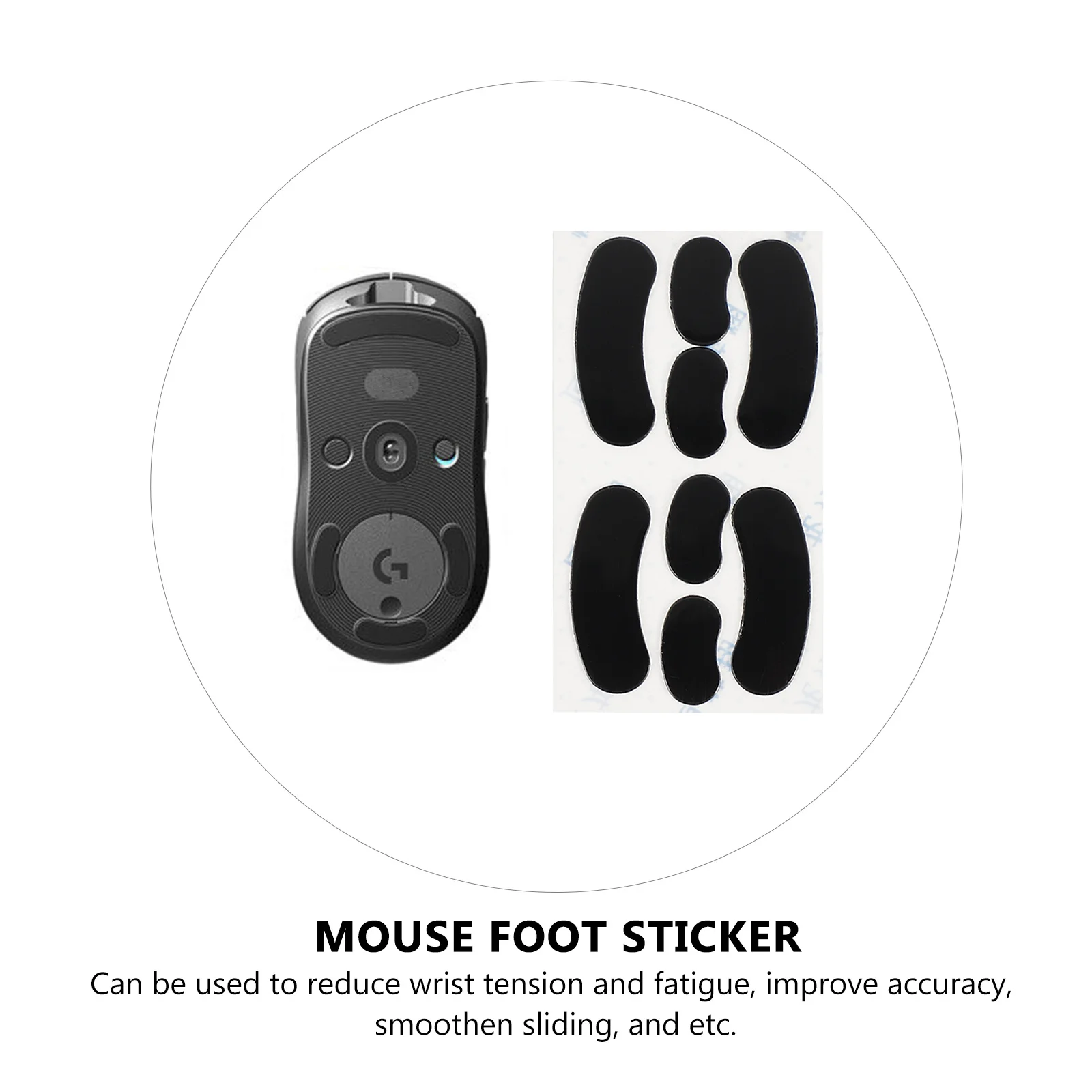 

2Sets Mouse Glide Feet for G102 Fine Workmanship High Performance Reliable Computer Accessory Mouse Skates Mice Feet