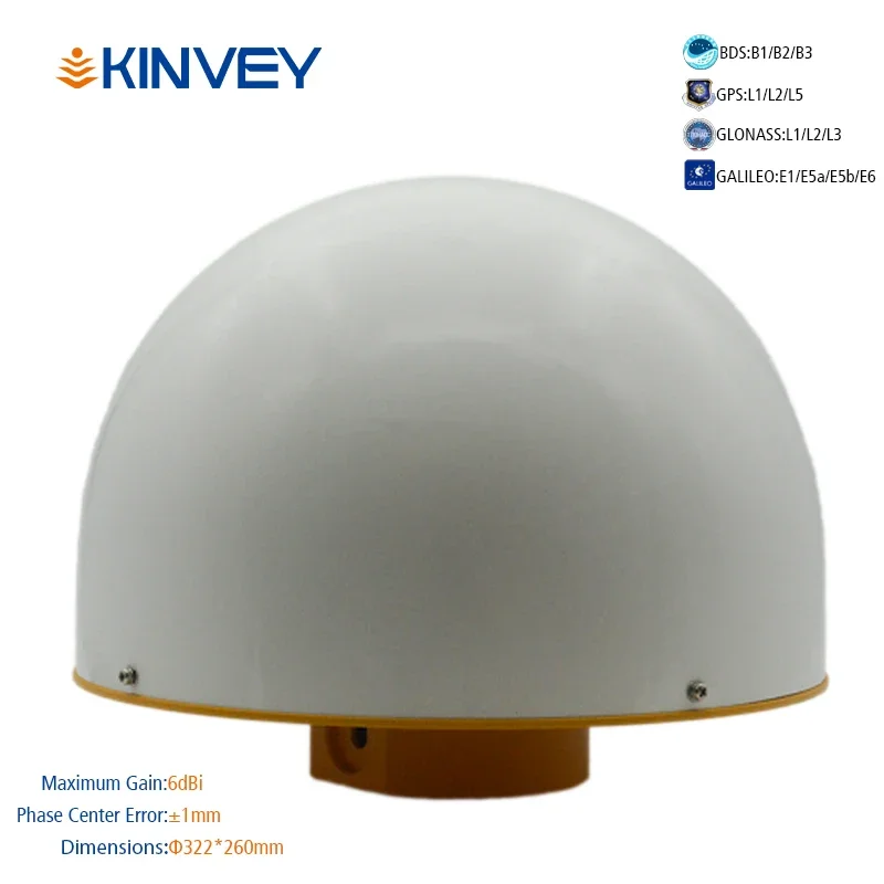 

Kinvey KV-CM100 GPS GNSS 3D дроссельное кольцо Высокоточная базовая станция с высоким коэффициентом усиления Антенна для CORS