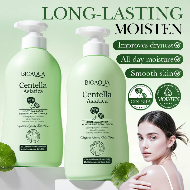 Centella Asiatica Soothing Moisturizing Body Lotion , Hydrating Repair Body Cream, Lightweight Nourishing Care for Dry Sensitive Skin, Ideal for Daily Use & After Shower