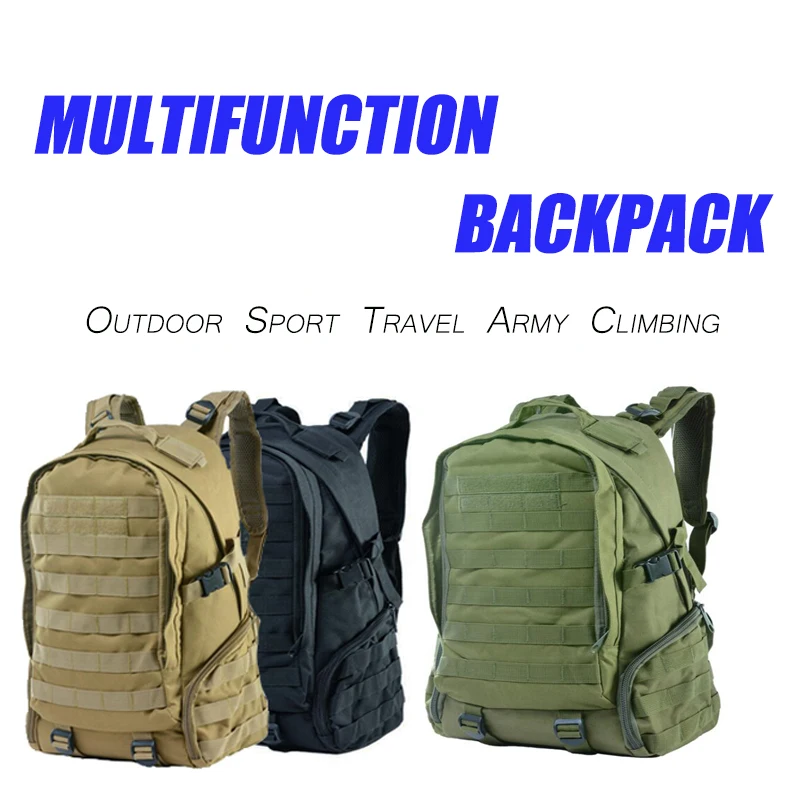 

Camping Hiking Multifunction Backpack Accessory Men Military Tactical Bag Outdoor Sport Travel Army Climbing Rucksack Hiking Bag