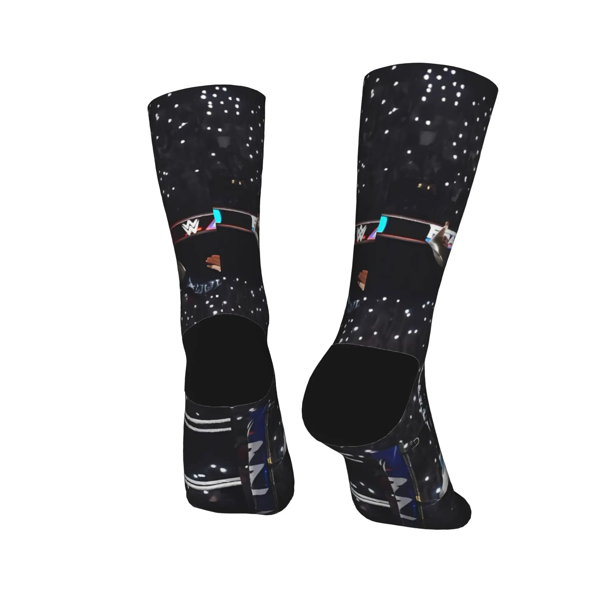 Women Men Socks JEY YEET USO Wrestling  Stockings Anti Sweat High Quality Socks Winter Novelty Graphic Running Sports Socks