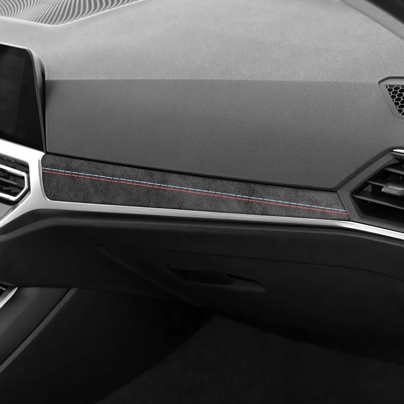 

For BMW 2020-Latest Model 3er G20 G21 G28 Center Console Dashboard Trim Sticker Car Interior Accessories Made of Alcantara