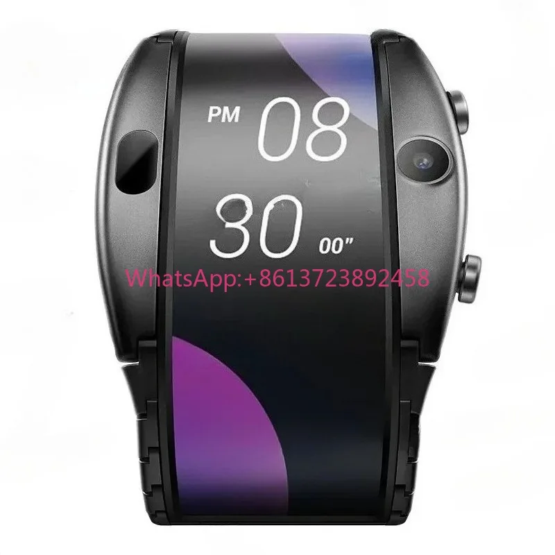 Call Gesture Watch, Mobile Phone, 4.01-inch Foldable Flexible Display Screen Real Time Sports Information Reminder,