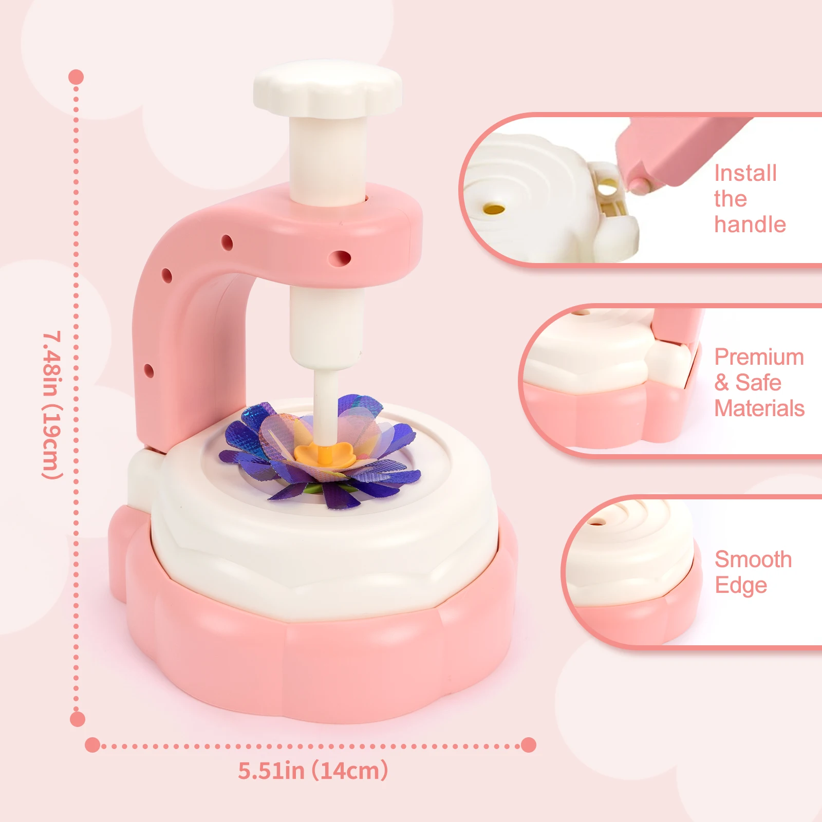 Ręcznie robiony zestaw do symulacji bukietów DIY Maszyna do wytłaczania Zabawki DIY Zestaw do rękodzieła kwiatowego Interaktywne puzzle dla rodziców i dzieci Prezenty dla dziewczynek