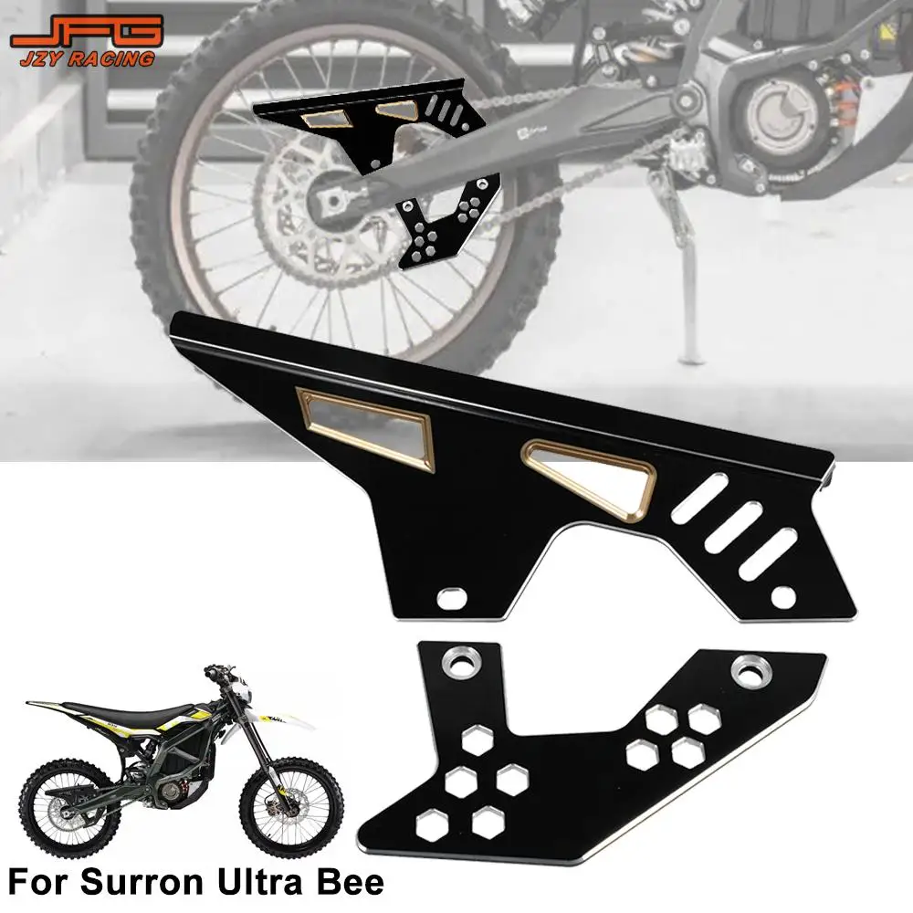 Dla SURRON Ultra Bee Motocyklowa osłona łańcucha zębatego Górna dolna elektryczna Akcesoria terenowe Aluminiowe urządzenia ochronne