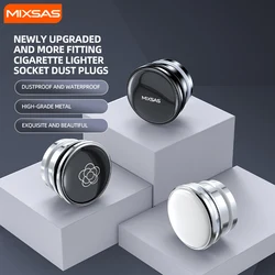 MIXSAS Car Cigarette Lighter Cover Plug Aluminum Alloy Waterproof Dustproof Button Smoke Cap Car Accessories for SUV/Jetta/BMW