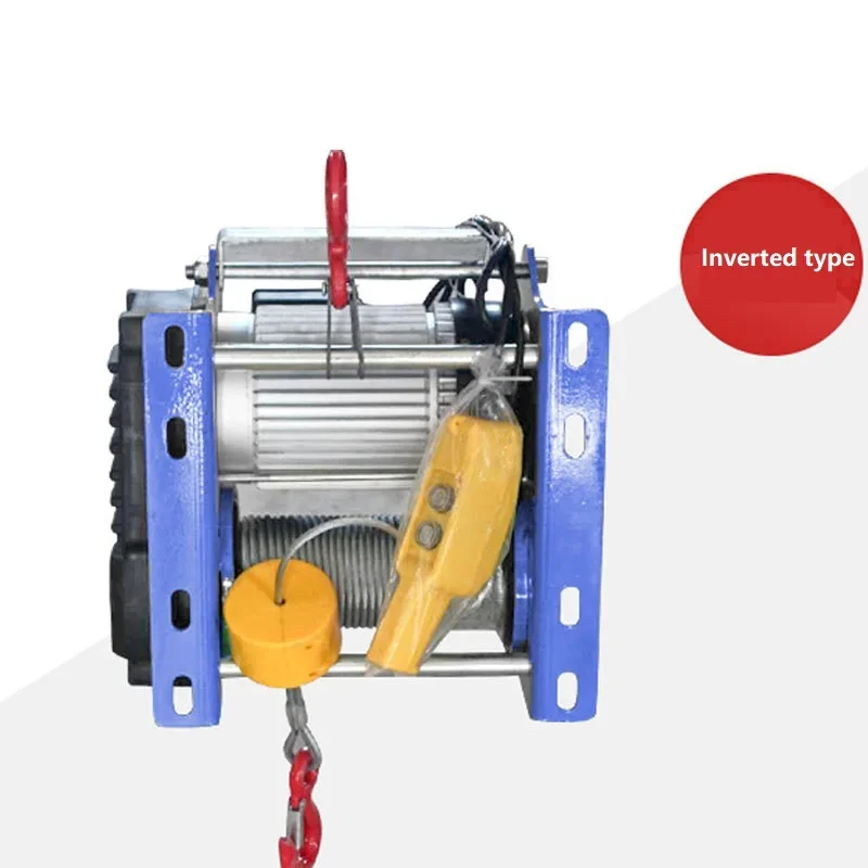 Electric Winch 800kg/600kg Electric Hoist 30M Steel Wire Rope Windlass Winding Engine Elevator Household Building Crane 1.5KW