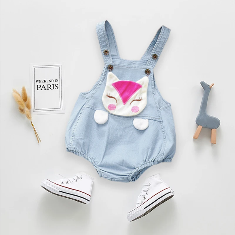 IENENS Kids Baby Jumper Boys Girls Clothes Pants Denim Shorts Jeans Overalls Toddler Infant Jumpsuits Newborn Clothing Trousers