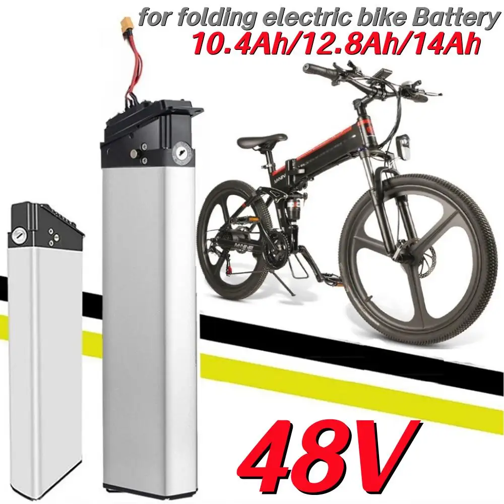 

48V10.4Ah12.8Ah 14Ah Lithium Battery Pack for KAISDA K1 LO26 20LVXD30 BEZIOR M20/M2 FIIDO M1 Pro Folding Bike Motor Replacement