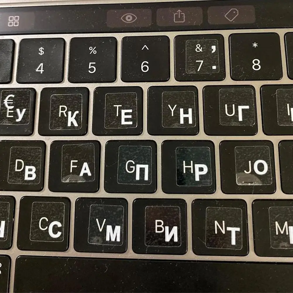 1pcs Clear Russian Sticker Film Language Letter Keyboard Cover For Computer Notebook PC Dust Protection Laptop Accessories