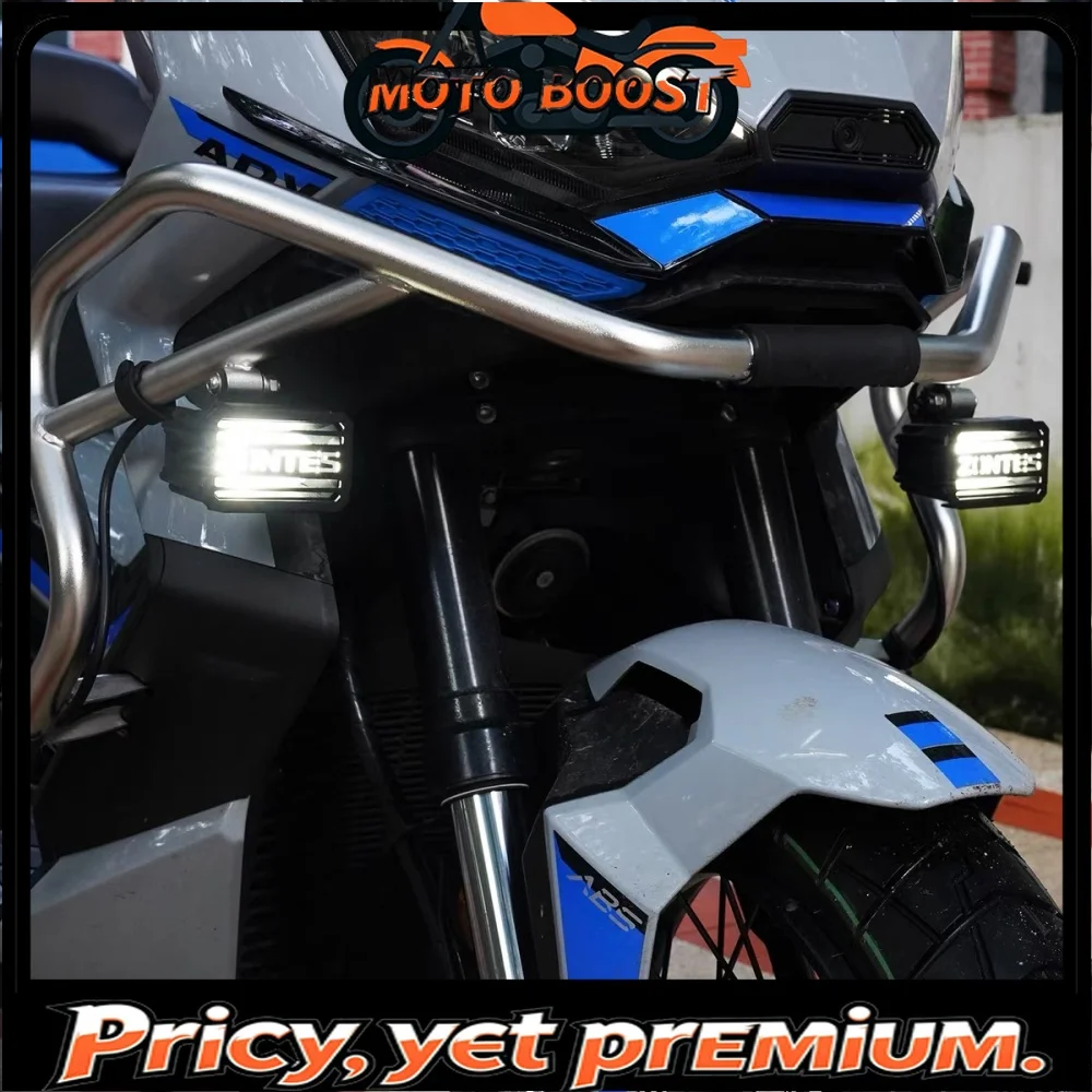 

For ZONTES 368G modified fog lamp protection cover left and right spotlight housing stainless steel decorative guard