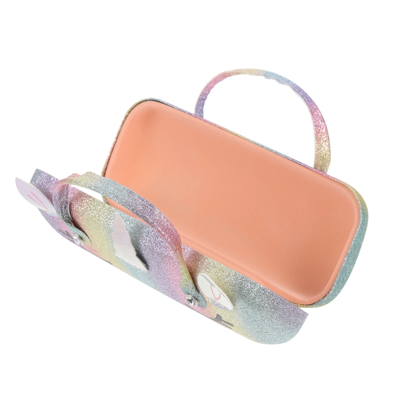 

Glasses Case Eyewear Box Portable Hard Cover Sunglasses Storage for Students Lenses Protector Creative PU Design