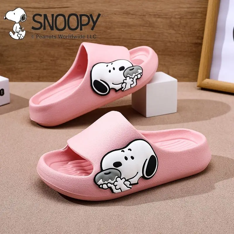 سنوبي شخصية الكرتون الأطفال المضادة للانزلاق النعال الإبداعية أنيمي شخصيات الفيلم داخلي الأولاد النعال الباردة بالجملة