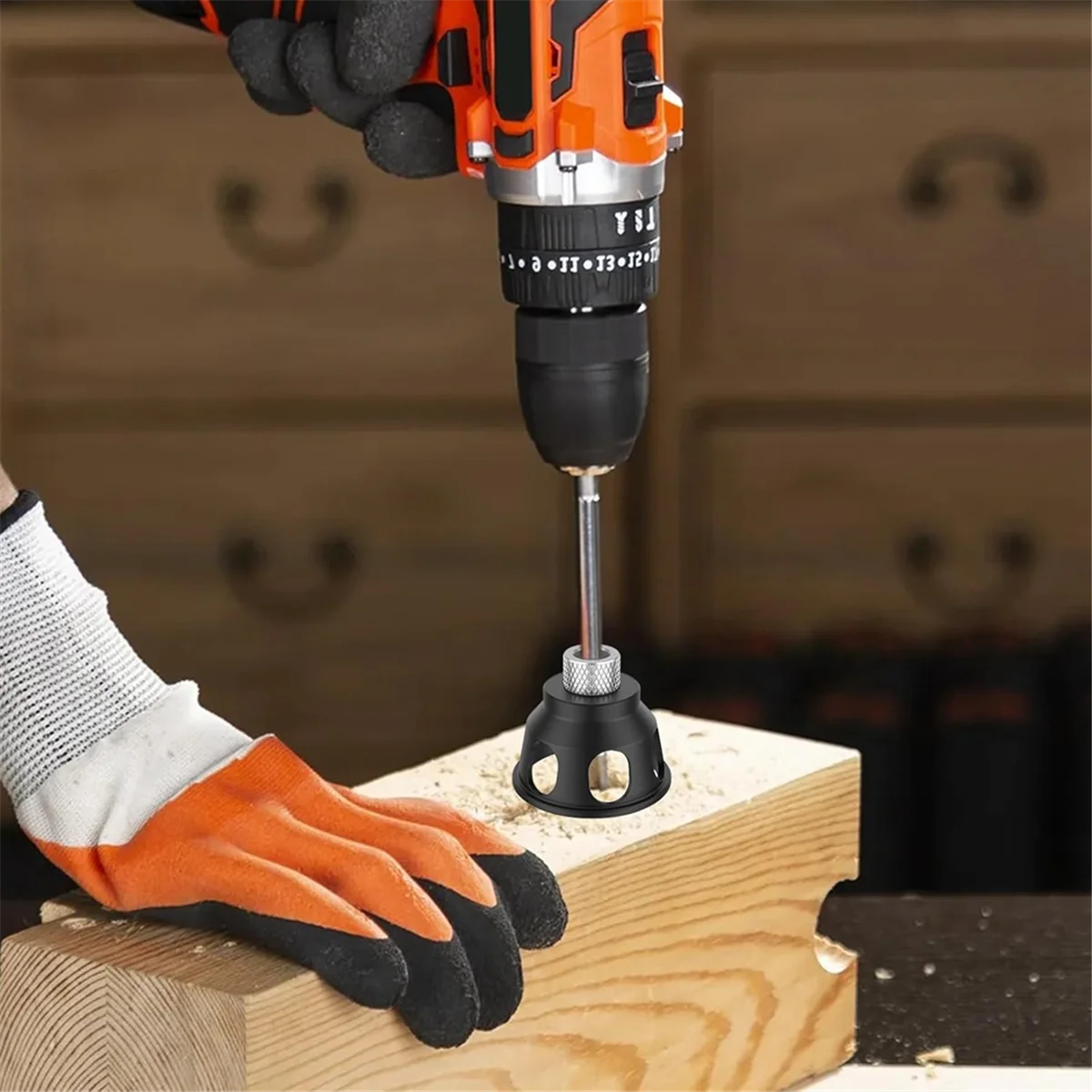 AAA87 90-градусная угловая направляющая для сверления отверстий, позиционер для сверления прямых отверстий, самоцентрирующийся дюбельный приспособление