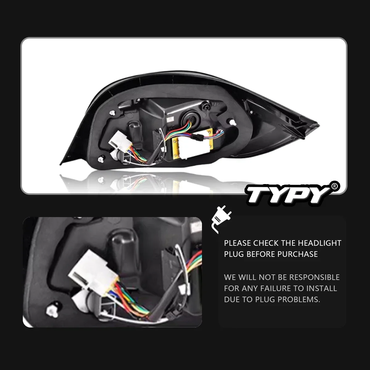 TYPY Автомобильный задний фонарь для BMW 5 серии E60, обновленный 2003-2009, модифицированный для нового DRL, динамический указатель поворота, светодиодный задний фонарь, автоаксессуары