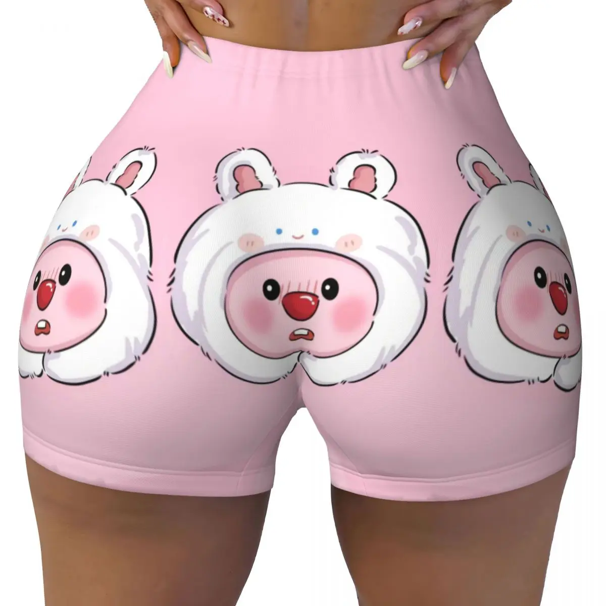 

Custom Women Zanmang Loopy Cartoon Workout Yoga Shorts Gym Athletic Volleyball Biker Shorts