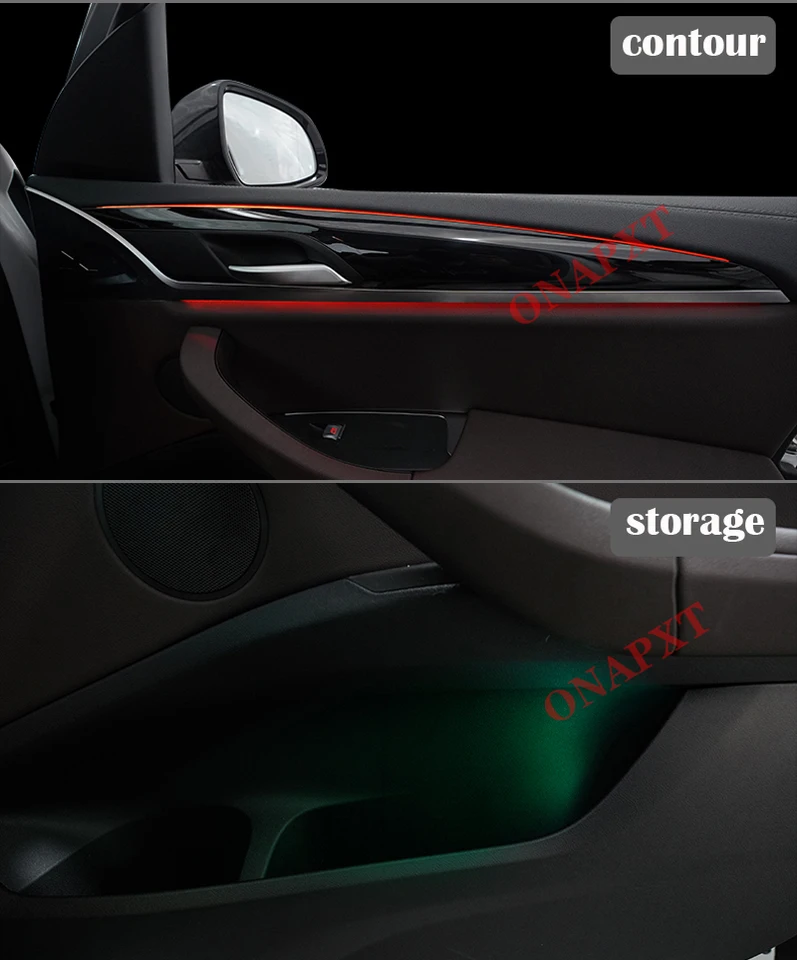 11 Colors LED Ambient Light Strip for BMW X3 G01 2017-2021