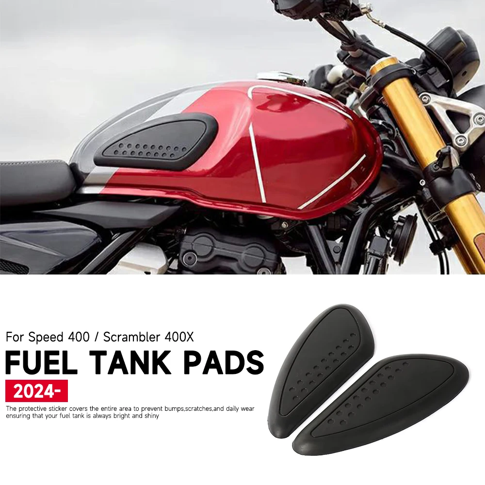 For Speed SPEED 400 Scrambler 400X 2024 2025 Motorcycle Part Fuel Tank Sticker Pad Rubber Anti Slip Traction Decal Kit New