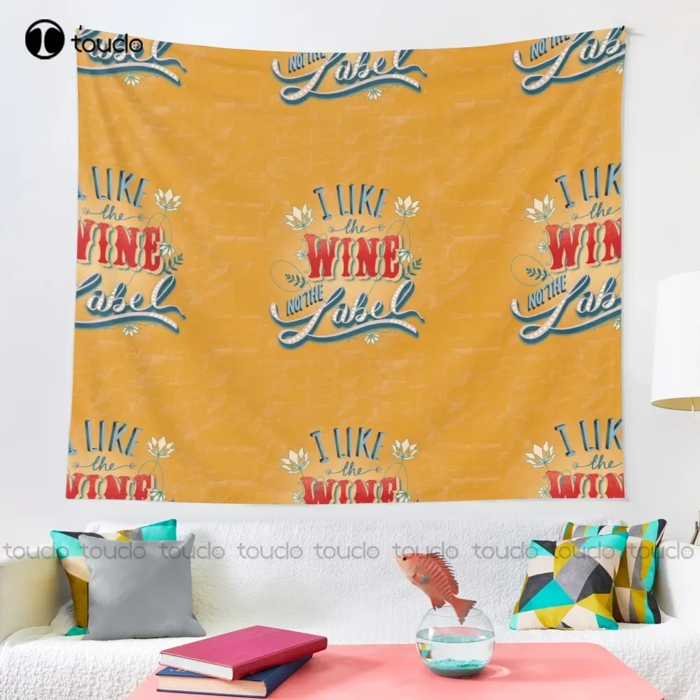 David Rose ..I Like The Wine Not The Label Tapestry Artist Tapestry Blanket Tapestry Bedroom Bedspread Decoration Wall Covering