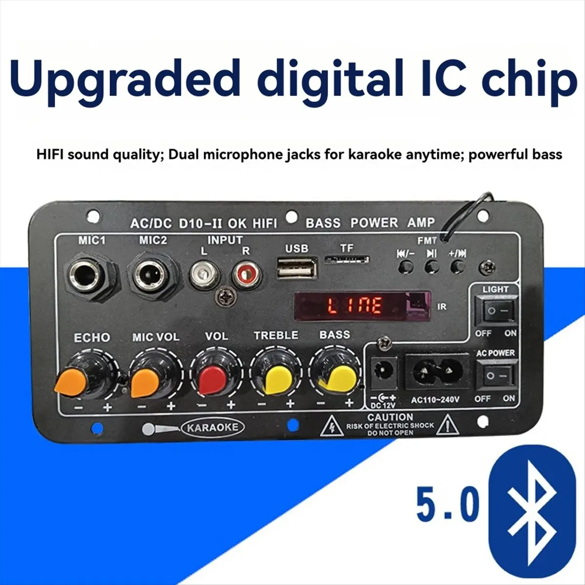boff-dc10-ii-12v-ホームカラオケ屋外カーオーディオサブウーファーアンプボード-bluetooth-ディスプレイ付きアンプボード-us-プラグ