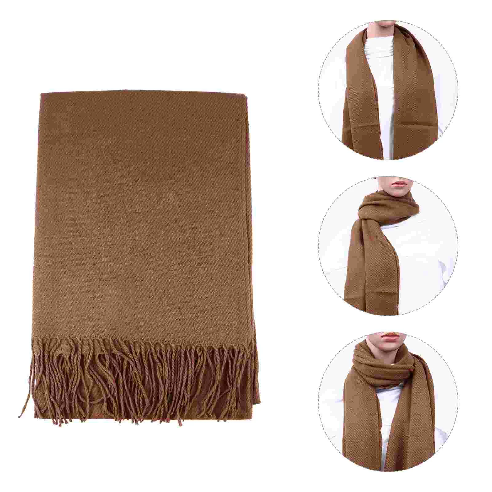 

Lattice Scarf Woman Shawl Traditional Style Imitation Cashmere Scarves for Women Solid Color Scarf Winter Neckerchief