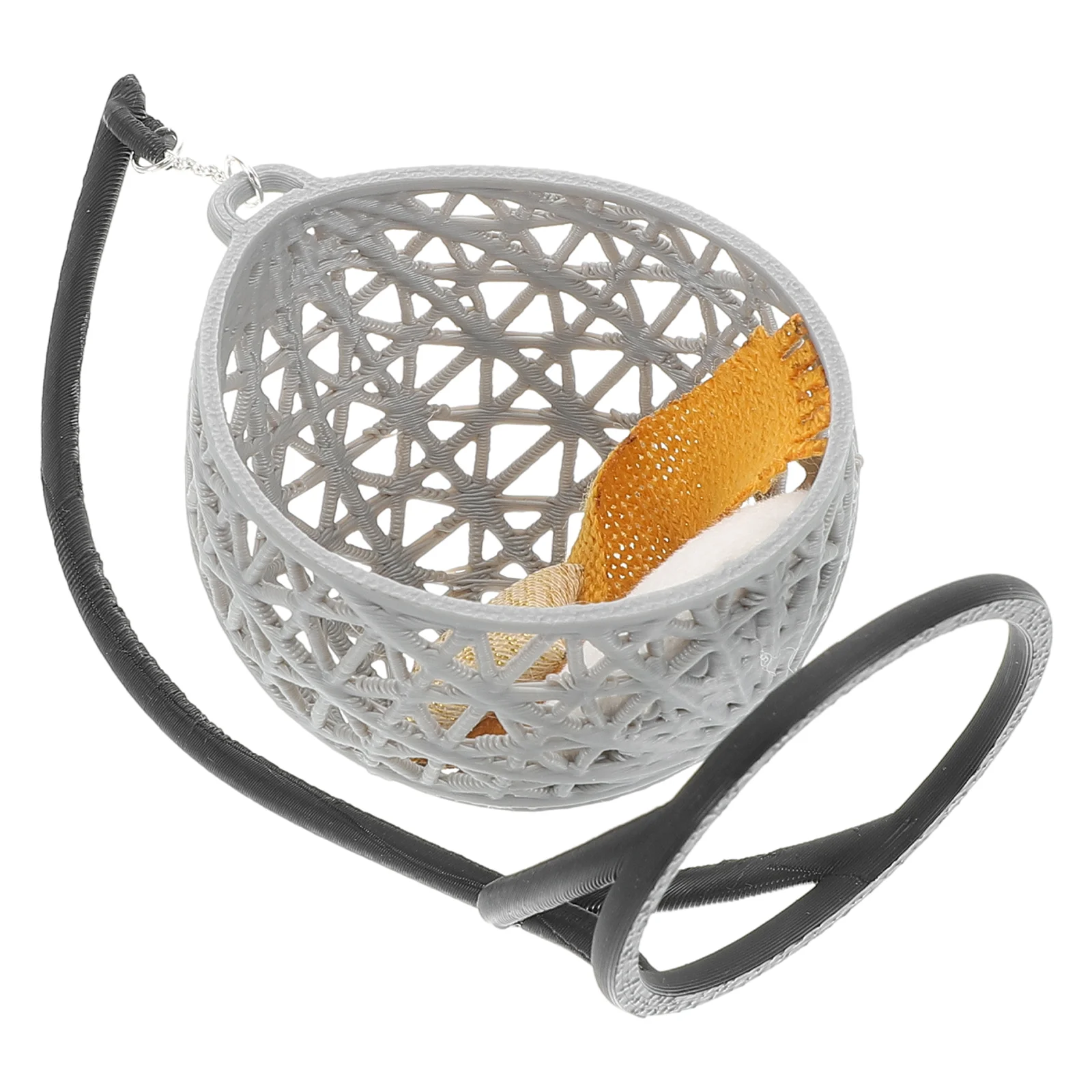 House Prop House Mini Swing Chair Mini Craft Decor House Toy Miniature House Prop Miniature House Decor