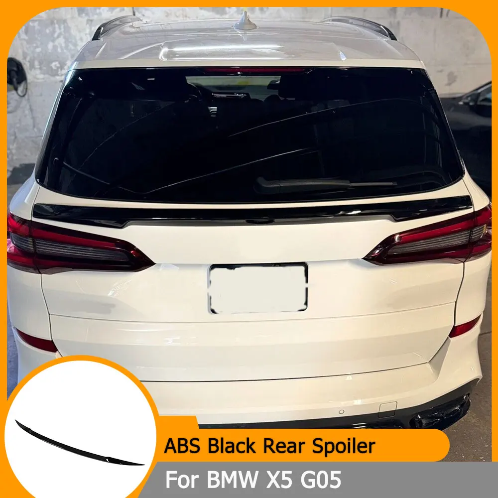 

Задний спойлер багажника для BMW X5 G05 2019 2020, средний спойлер багажника, глянцевый черный спойлер из АБС-пластика
